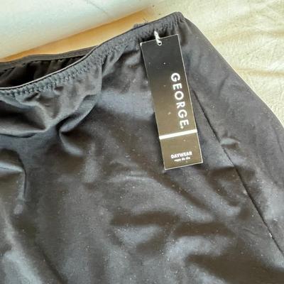 2 black skirt slips NWT