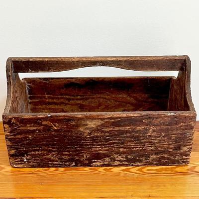 Vtg. Wood Tool Box