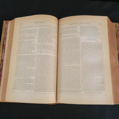 Leather Bound Moore's Poetical Works from 1873 (D-DR)