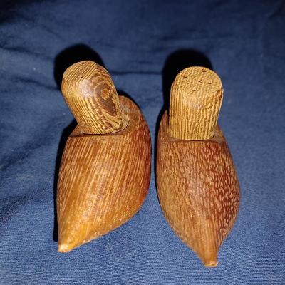 Vintage Holland Dutch Wooden Shoes Salt and Pepper Shakers