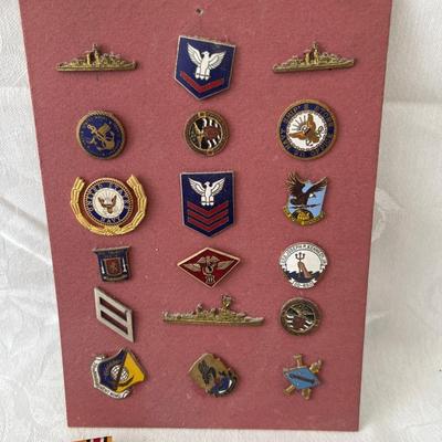 Military metals and pins