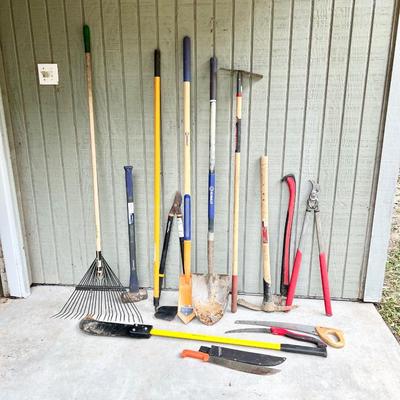 Fourteen (14) Assorted Gardening Tools