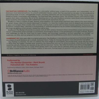 Ray Bradbury Collection The Martin Chronicles & Fahrenheit 451 Audiobook CD Set