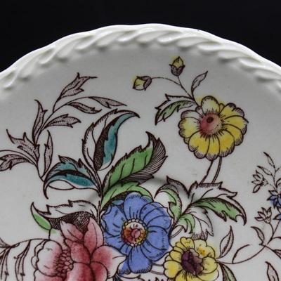 Vernonware Underglaze Hand Painted Mayflower California USA Floral Plate