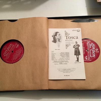 Aida  and Tosca 3 Lp London Records FFRR box Set