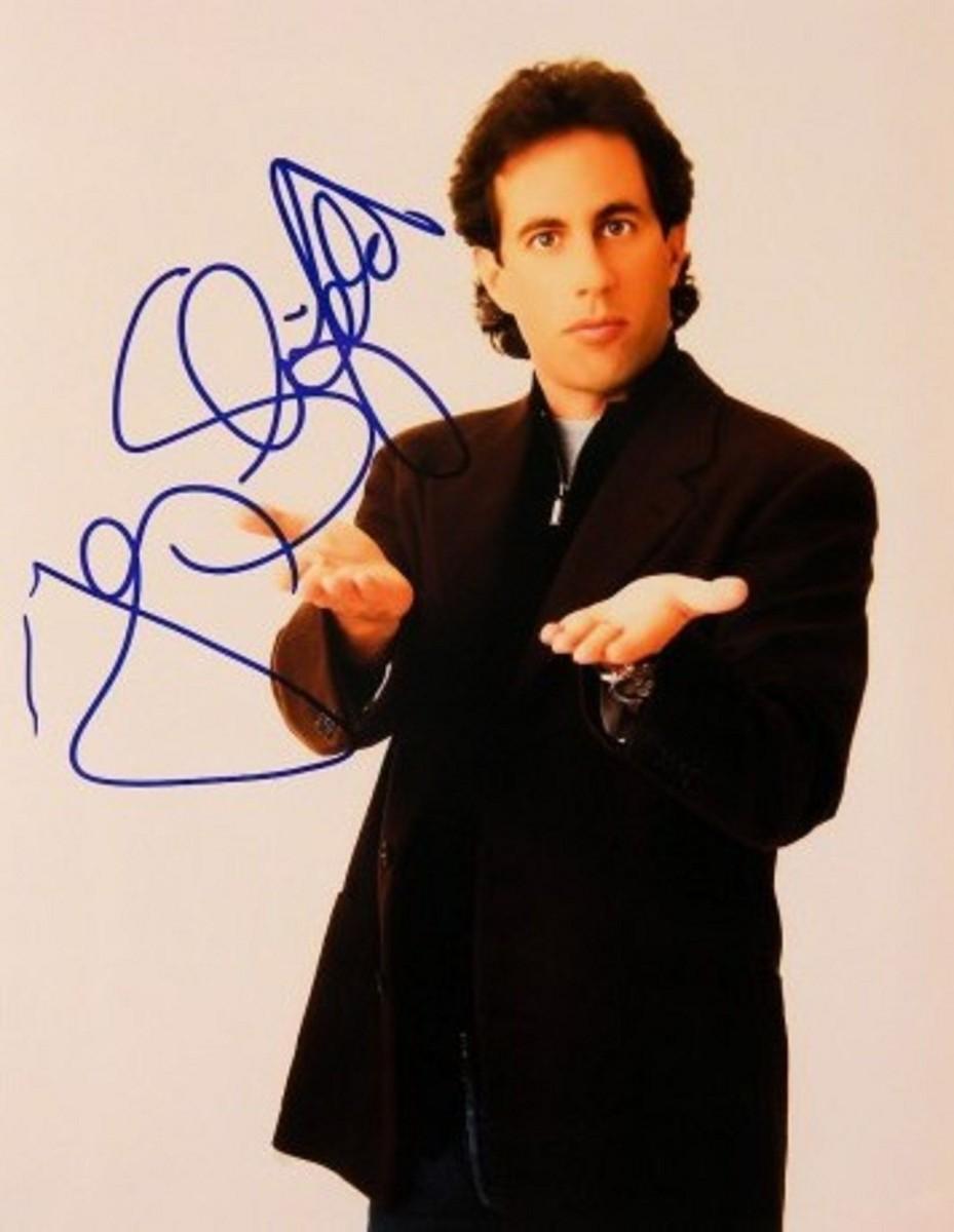 Jerry Seinfeld signed portrait photo