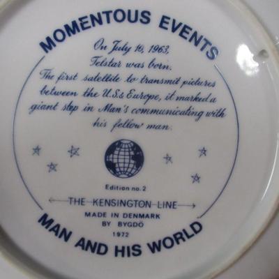 Telstar Commemorative Plate 1972 Satellite Momentous Events