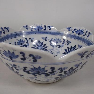 Chinese Blue & White Bowl Marked