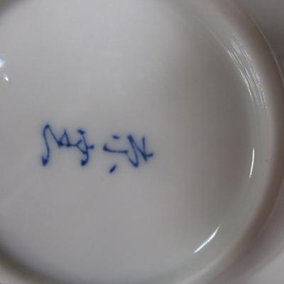 Blue & White Plates Marked