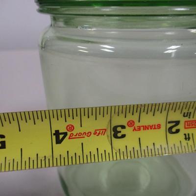 Uranium Glass Snack Jar with Lid