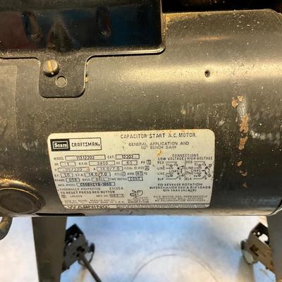 S1583 Craftsman 10" Table Saw