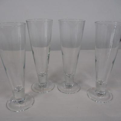 4 Pilsner Glasses