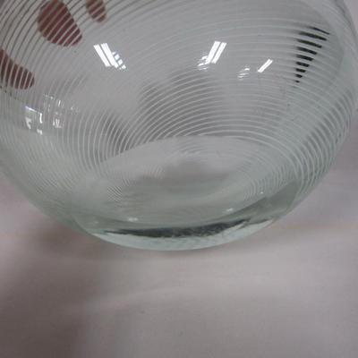 Art Glass Mortar Bowl with Pestle
