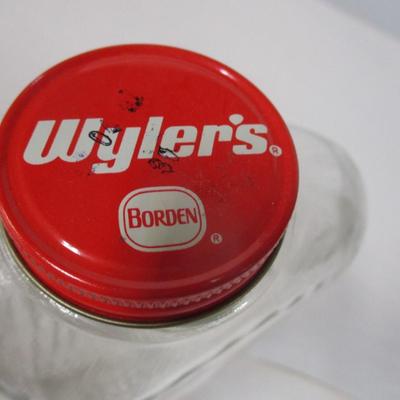 Wyler's Borden Vintage Glass Jar With Lid