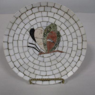Decorative Butterfly Mosaic Plate