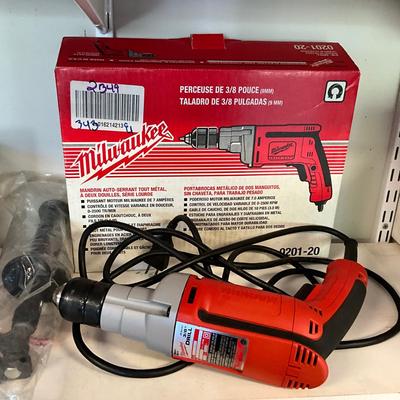 S1599 Milwaukee 3/8" Drill with Handle Original Box