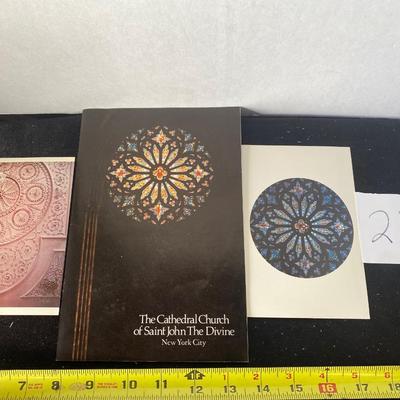 New York Cathedral Literature and Postcard
