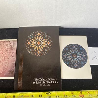 New York Cathedral Literature and Postcard