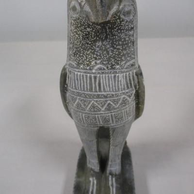 Vintage Egyptian Hawk Sculpture Soapstone