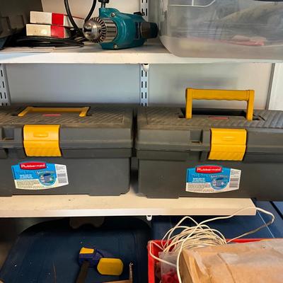 S1605 Pair of Rubbermaid Tool Boxes