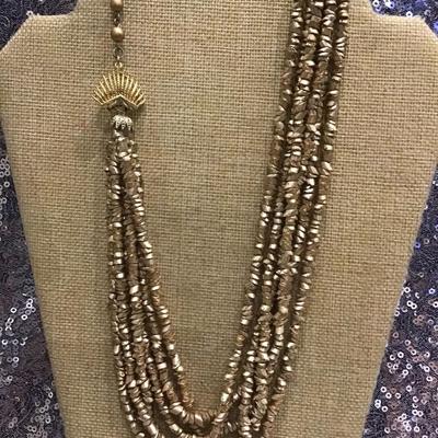 Vintage Necklace Gold Tone