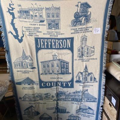 Vintage Jefferson Co. Church Throw