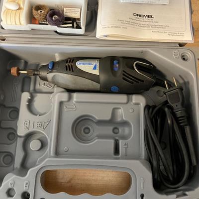 S1614 Dremel 300 Series with Accessories -3 New Lawn Mower Blade Sharpeners