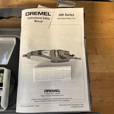 S1614 Dremel 300 Series with Accessories -3 New Lawn Mower Blade Sharpeners