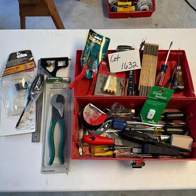S1632 Red Tool Box with Electric Supplies