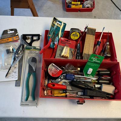 S1632 Red Tool Box with Electric Supplies