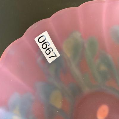 Nouveau Art Glass Bowl