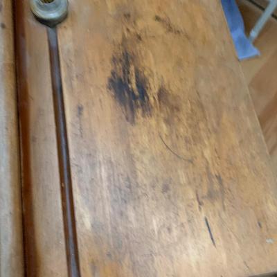Antique One Room Schoolhouse Desk w/ Ink Well