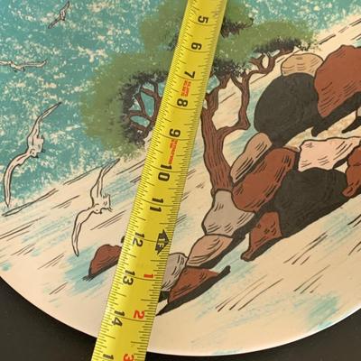 Large Handpainted Charger Signed