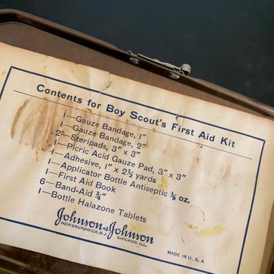 Vintage Boy Scouts First Aid Tin