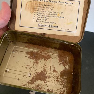 Vintage Boy Scouts First Aid Tin