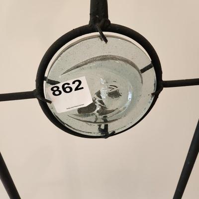 Sunburst Moon Candle Holder 65" tall