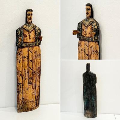 Five (5) Mexican Santos Wooden Figurines