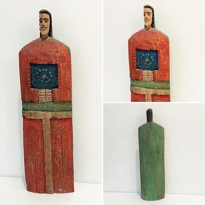 Five (5) Mexican Santos Wooden Figurines