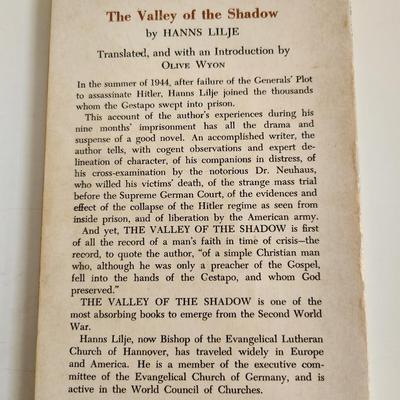 The Valley of the Shadow by Hanns Lilje - Autographed