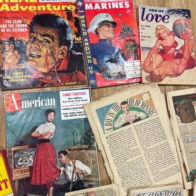 Vintage soft cover magazines