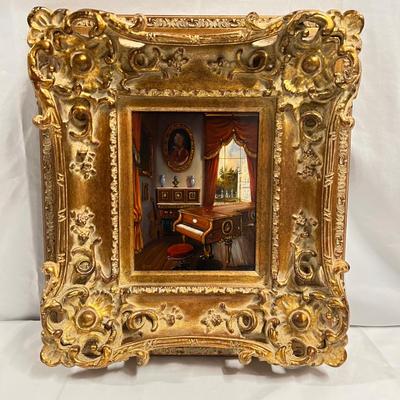 Blinczi Oil On Board Signed Painting in Ornate Frame (B1-RG)