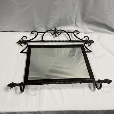 Wrought Iron Framed Mirror (B1-MG)
