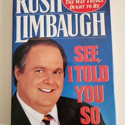 See, I Told You So by Rush Limbaugh - Autographed