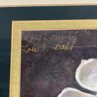 Lois V. Babb Signed, Matted & Framed Magnolia Print (B1-MG)