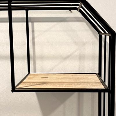 HOME GOODS ~ Metal & Wooden Decorative Accent Shelf