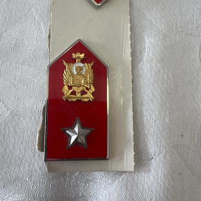 Italian Military San Marco Collar Badges (set of two pieces)