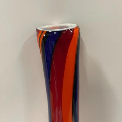 Multi Colored Glass Vase