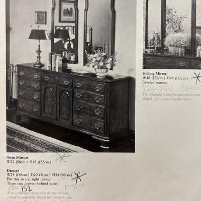 Vintage Cherry Drexel Door Dresser (B1-RG)