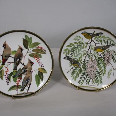 Franklin Porcelain Plates Songbirds Of The South