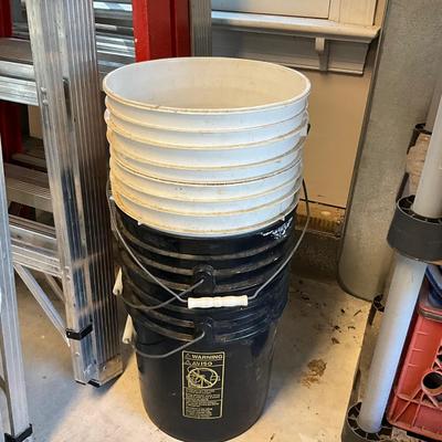 S1651 Lot of Four 5-gal Buckets